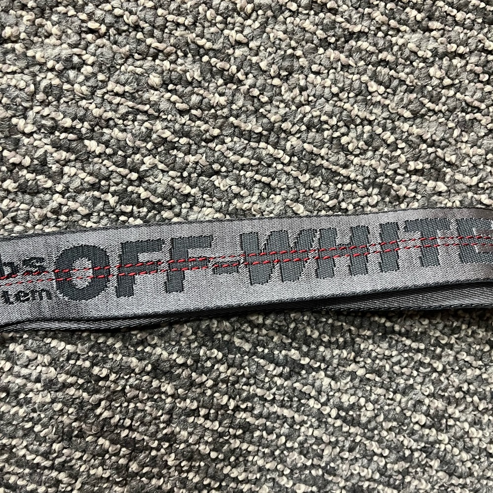 OFF WHITE GREY INDUSTRIAL BELT WORN TWICE